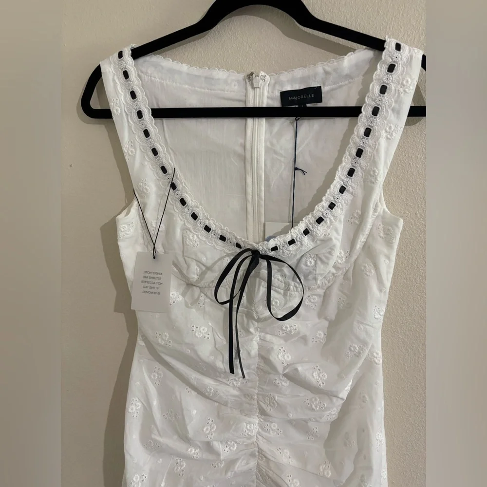 Majorelle Carmen Eyelet Midi dress - Picture 3 of 6